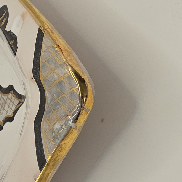 Vintage Italian Pottery 8" Square Ash Tray - Picture 3 of 8